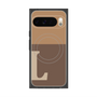 Premium Square Case with Pixelsnap［ Original - initial two tone - L brown ］