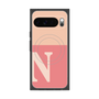 Premium Square Case with Pixelsnap［ Original - initial two tone - N pink ］