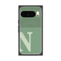 Premium Square Case with Pixelsnap［ Original - initial two tone - N green ］