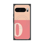 Premium Square Case with Pixelsnap［ Original - initial two tone - O pink ］