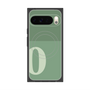 Premium Square Case with Pixelsnap［ Original - initial two tone - O green ］