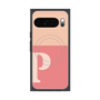 Premium Square Case with Pixelsnap［ Original - initial two tone - P pink ］