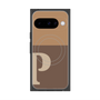Premium Square Case with Pixelsnap［ Original - initial two tone - P brown ］