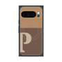 Premium Square Case with Pixelsnap［ Original - initial two tone - P brown ］