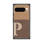 Premium Square Case with Pixelsnap［ Original - initial two tone - P brown ］