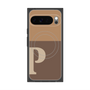 Premium Square Case with Pixelsnap［ Original - initial two tone - P brown ］