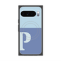 Premium Square Case with Pixelsnap［ Original - initial two tone - P blue ］