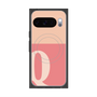Premium Square Case with Pixelsnap［ Original - initial two tone - Q pink ］