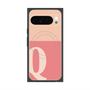 Premium Square Case with Pixelsnap［ Original - initial two tone - Q pink ］