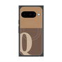Premium Square Case with Pixelsnap［ Original - initial two tone - Q brown ］