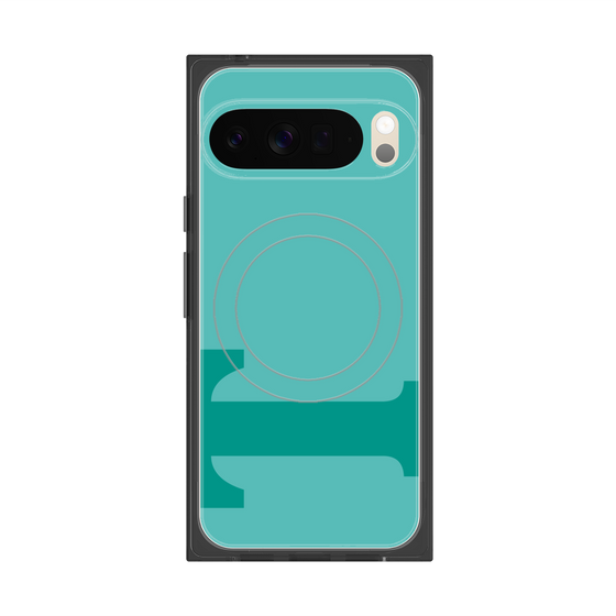 Premium Square Case with Pixelsnap［ Original - initial color - T light green ］