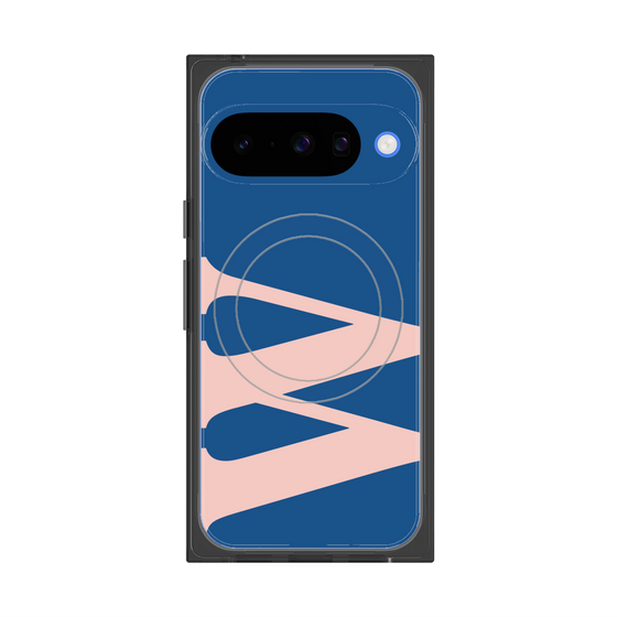 Premium Square Case with Pixelsnap［ Original - initial color - W navy ］