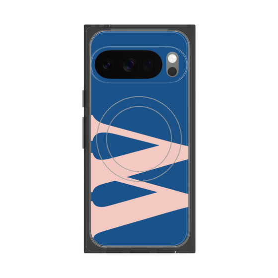 Premium Square Case with Pixelsnap［ Original - initial color - W navy ］