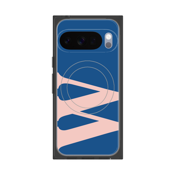 Premium Square Case with Pixelsnap［ Original - initial color - W navy ］