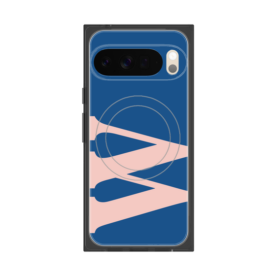 Premium Square Case with Pixelsnap［ Original - initial color - W navy ］