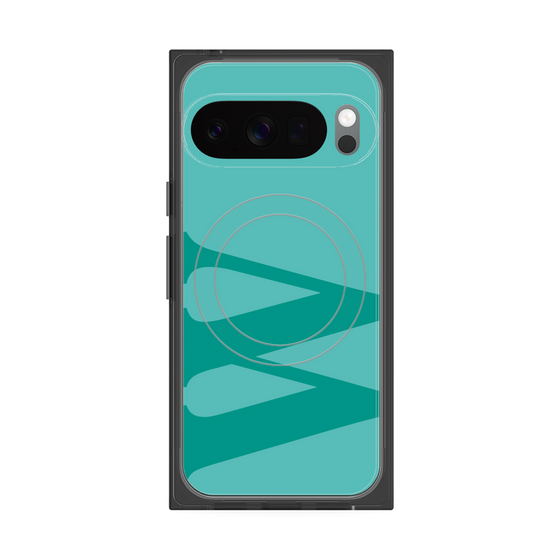 Premium Square Case with Pixelsnap［ Original - initial color - W light green ］