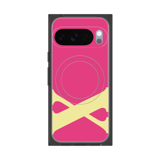 Premium Square Case with Pixelsnap［ Original - initial color - X pink ］