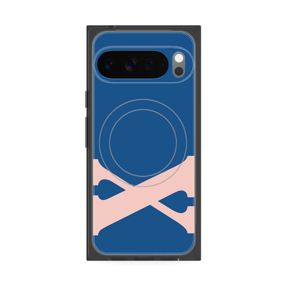 Premium Square Case with Pixelsnap［ Original - initial color - X navy ］