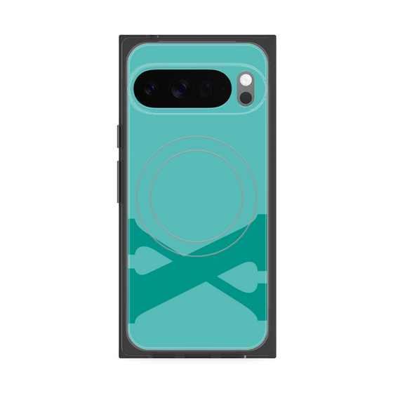 Premium Square Case with Pixelsnap［ Original - initial color - X light green ］