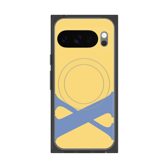 Premium Square Case with Pixelsnap［ Original - initial color - X yellow ］