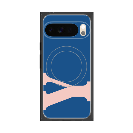 Premium Square Case with Pixelsnap［ Original - initial color - Y navy ］