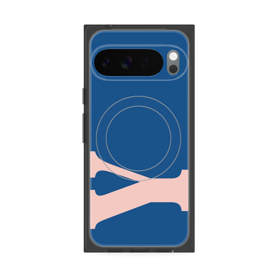 Premium Square Case with Pixelsnap［ Original - initial color - Y navy ］