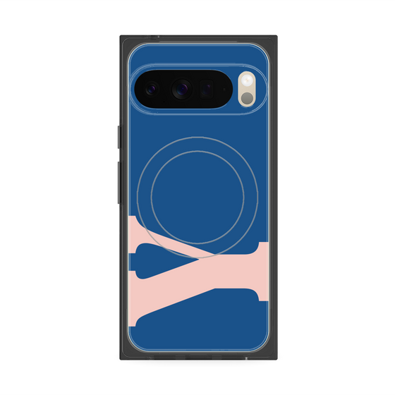 Premium Square Case with Pixelsnap［ Original - initial color - Y navy ］