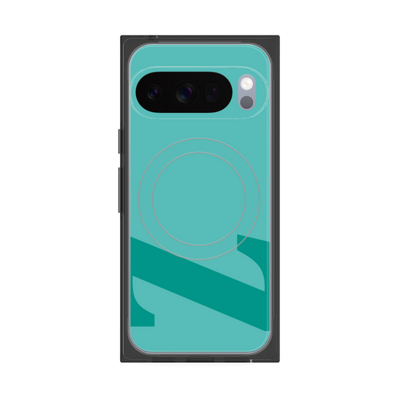 Premium Square Case with Pixelsnap［ Original - initial color - Z light green ］