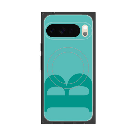 Premium Square Case with Pixelsnap［ Original - initial color - B light green ］