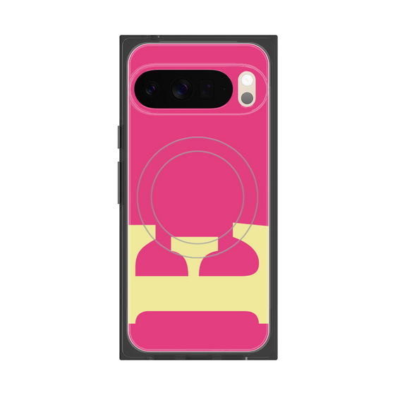 Premium Square Case with Pixelsnap［ Original - initial color - E pink ］
