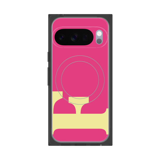 Premium Square Case with Pixelsnap［ Original - initial color - F pink ］