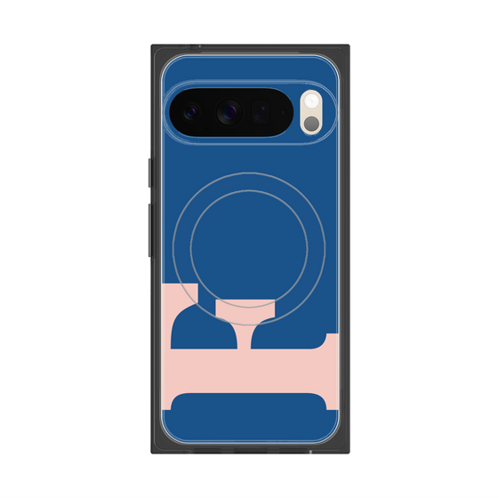 Premium Square Case with Pixelsnap［ Original - initial color - F navy ］