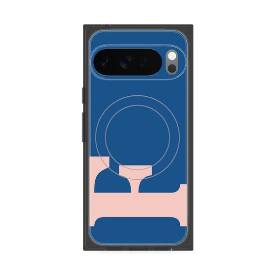 Premium Square Case with Pixelsnap［ Original - initial color - F navy ］