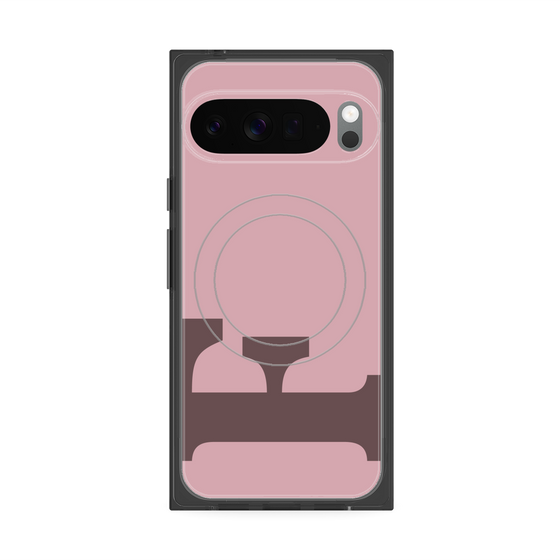 Premium Square Case with Pixelsnap［ Original - initial color - F dusty pink ］