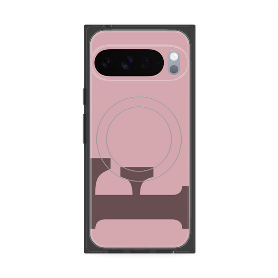 Premium Square Case with Pixelsnap［ Original - initial color - F dusty pink ］