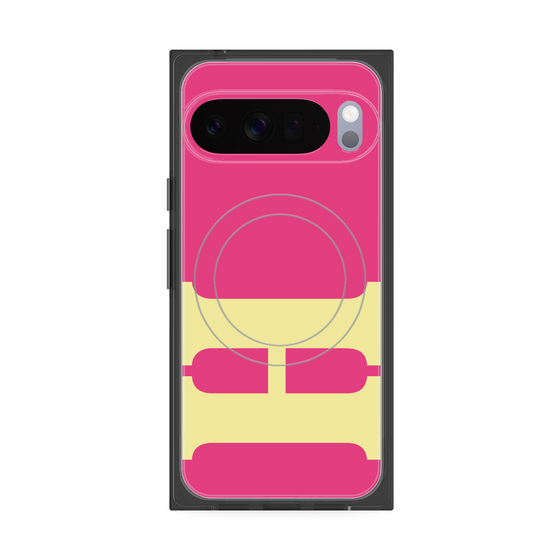 Premium Square Case with Pixelsnap［ Original - initial color - H pink ］