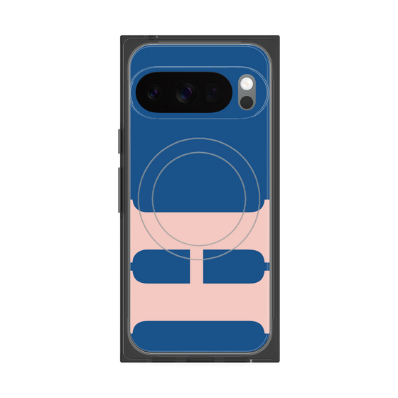 Premium Square Case with Pixelsnap［ Original - initial color - H navy ］