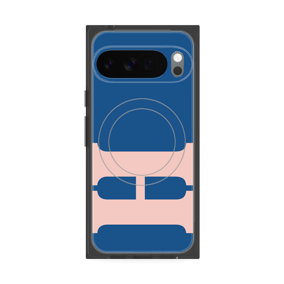 Premium Square Case with Pixelsnap［ Original - initial color - H navy ］