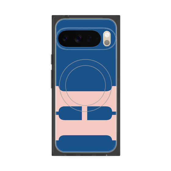Premium Square Case with Pixelsnap［ Original - initial color - H navy ］