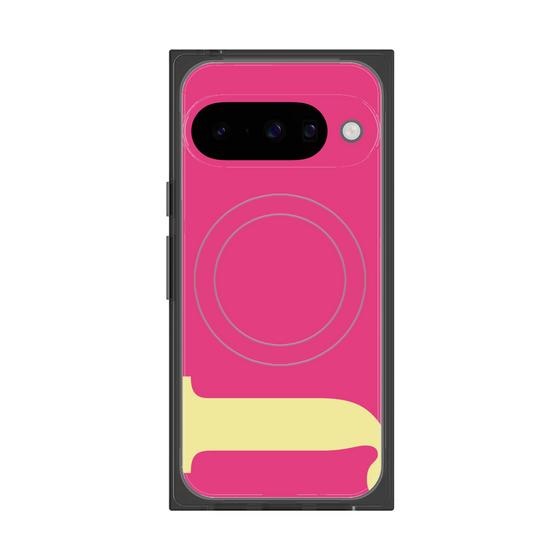 Premium Square Case with Pixelsnap［ Original - initial color - J pink ］
