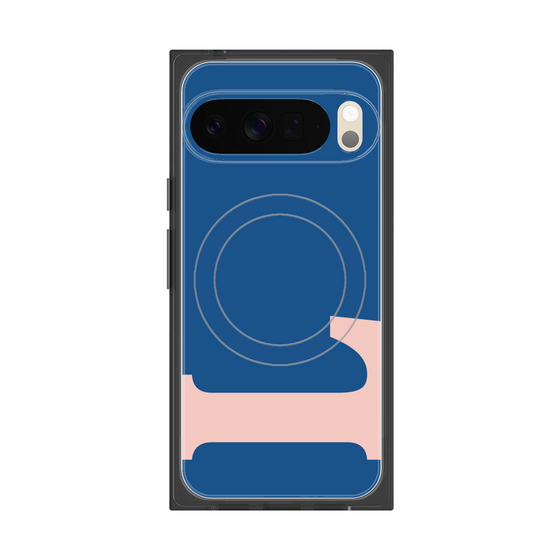 Premium Square Case with Pixelsnap［ Original - initial color - L navy ］