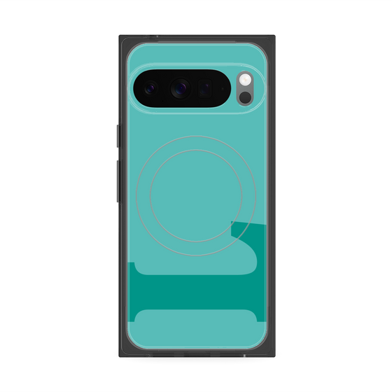 Premium Square Case with Pixelsnap［ Original - initial color - L light green ］