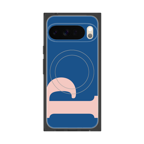 Premium Square Case with Pixelsnap［ Original - initial color - P navy ］