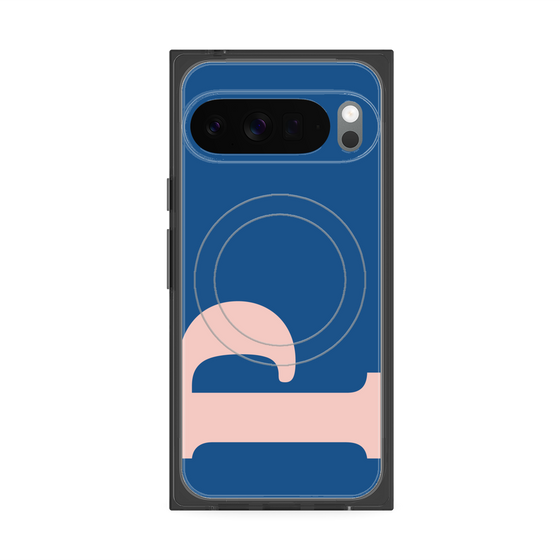 Premium Square Case with Pixelsnap［ Original - initial color - P navy ］