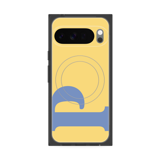 Premium Square Case with Pixelsnap［ Original - initial color - P yellow ］