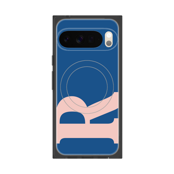 Premium Square Case with Pixelsnap［ Original - initial color - R navy ］