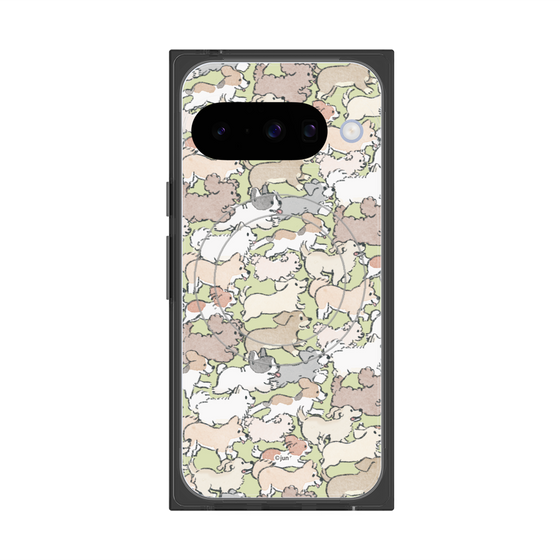 Premium Square Case with Pixelsnap［ Hello, It's Dog - Full of Dogs ］