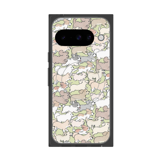 Premium Square Case with Pixelsnap［ Hello, It's Dog - Full of Dogs ］