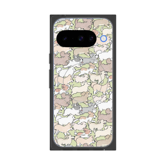 Premium Square Case with Pixelsnap［ Hello, It's Dog - Full of Dogs ］