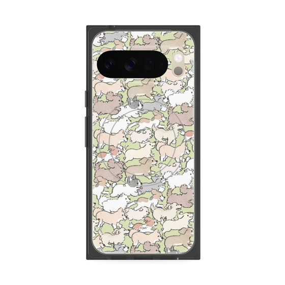 Premium Square Case with Pixelsnap［ Hello, It's Dog - Full of Dogs ］